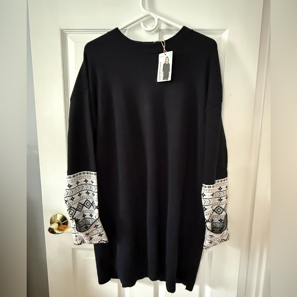 Serra Cable Aztec Sweater Dress